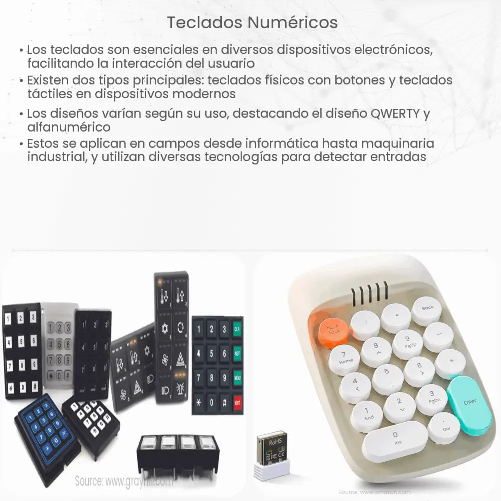 Teclados numéricos