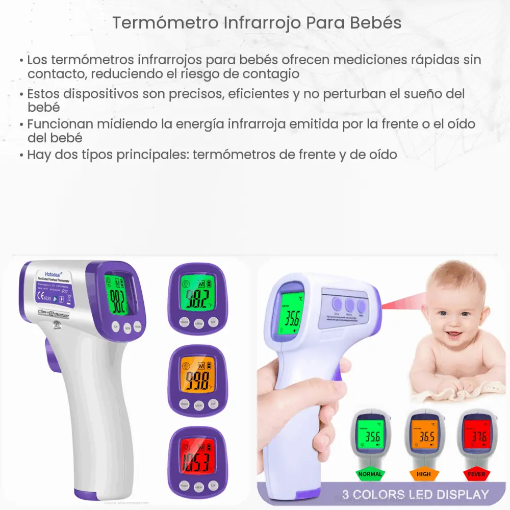 Termómetro infrarrojo para bebés