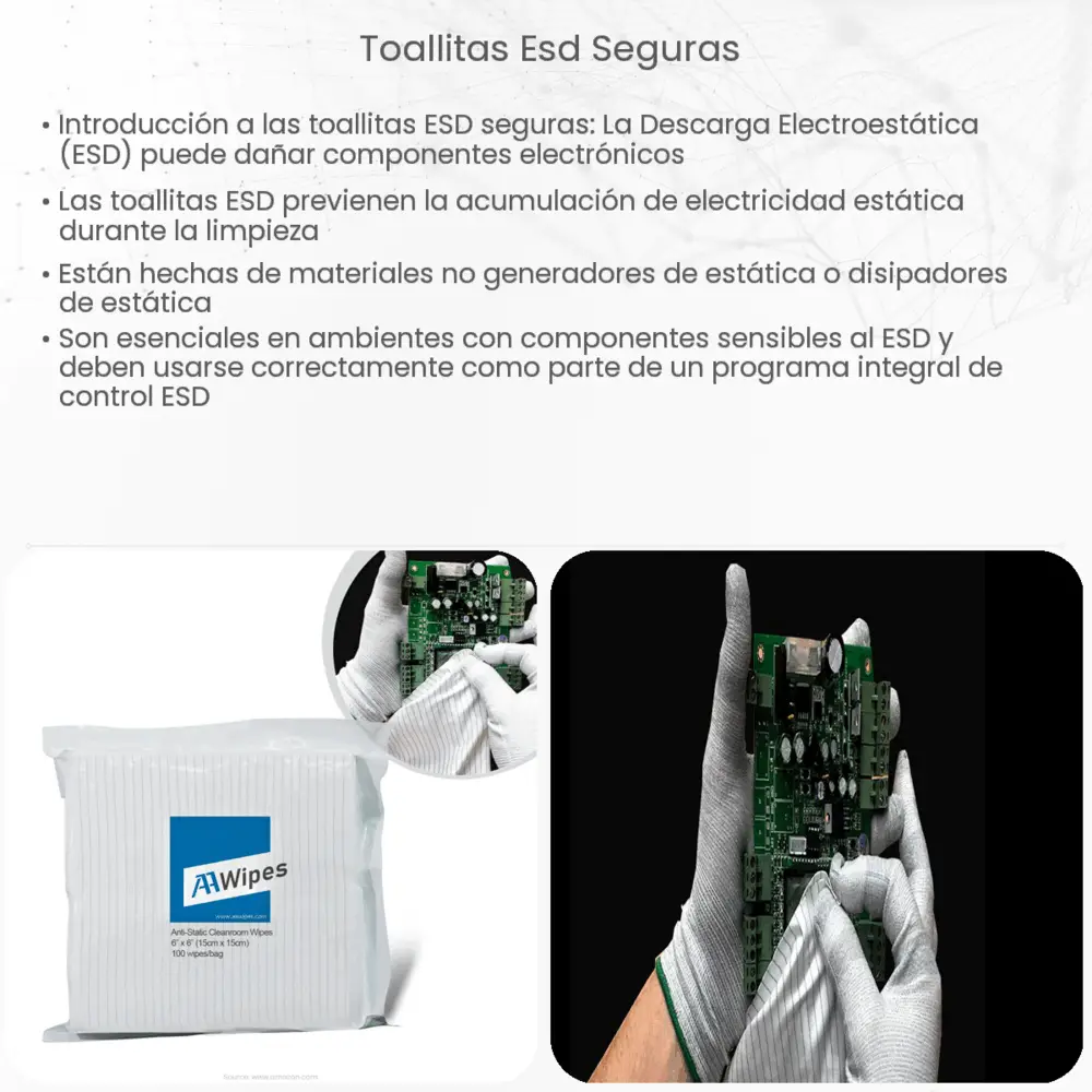 Toallitas ESD seguras