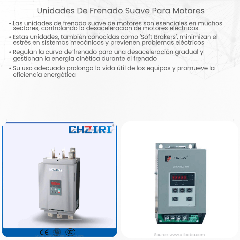 Unidades de frenado suave para motores