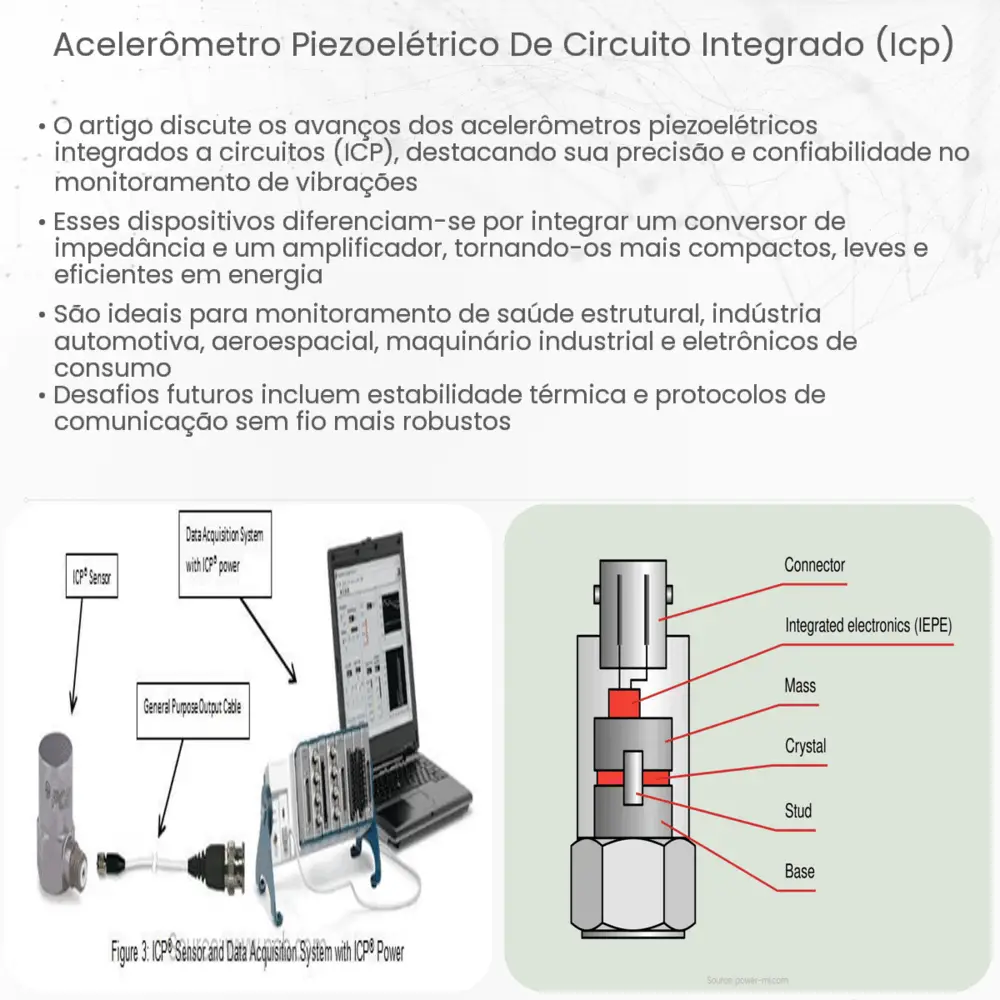 Acelerômetro piezoelétrico de circuito integrado (ICP)