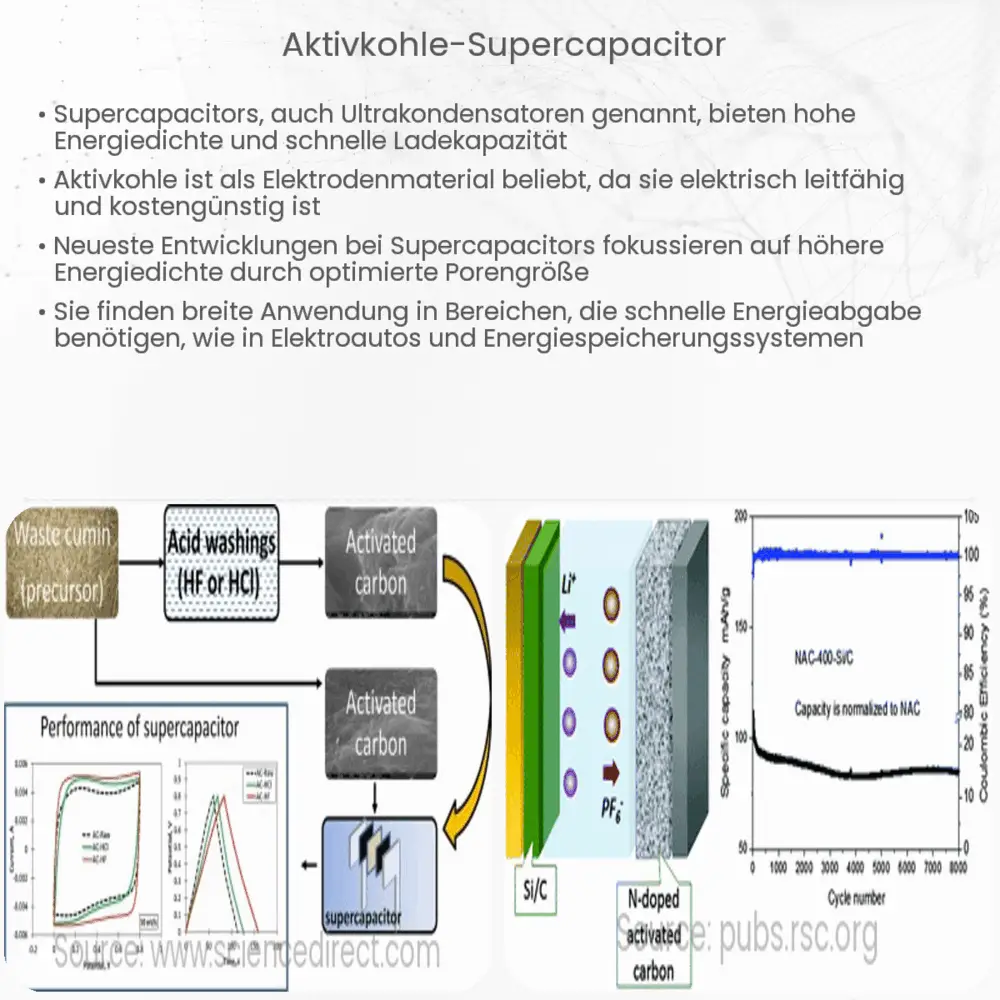 Aktivkohle-Supercapacitor