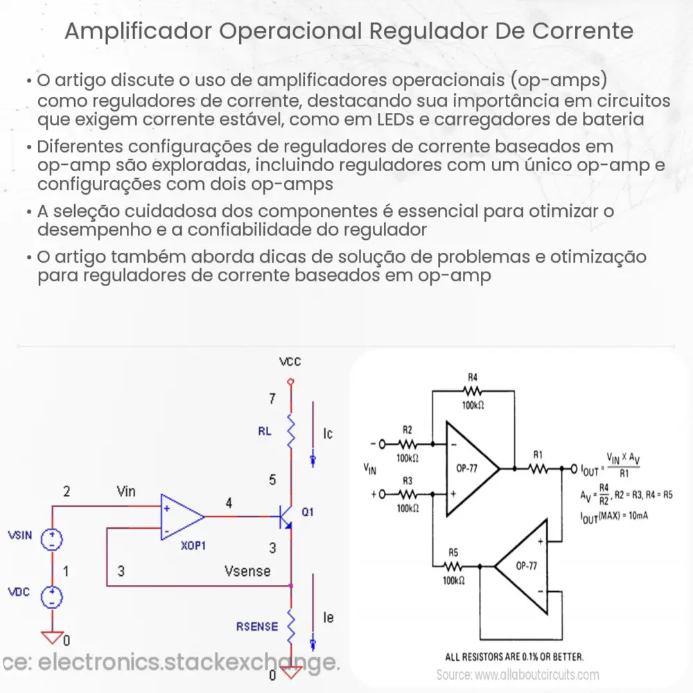 Amplificador operacional regulador de corrente