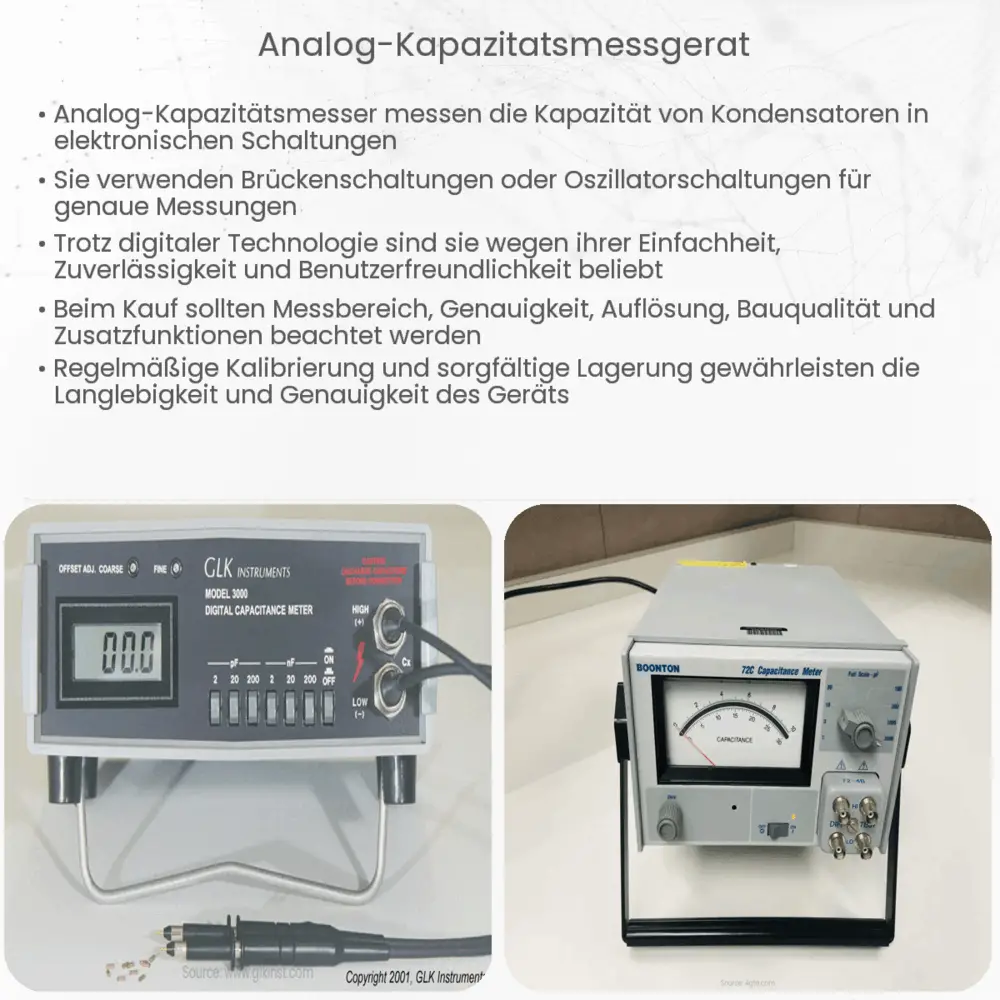 Analog-Kapazitätsmessgerät