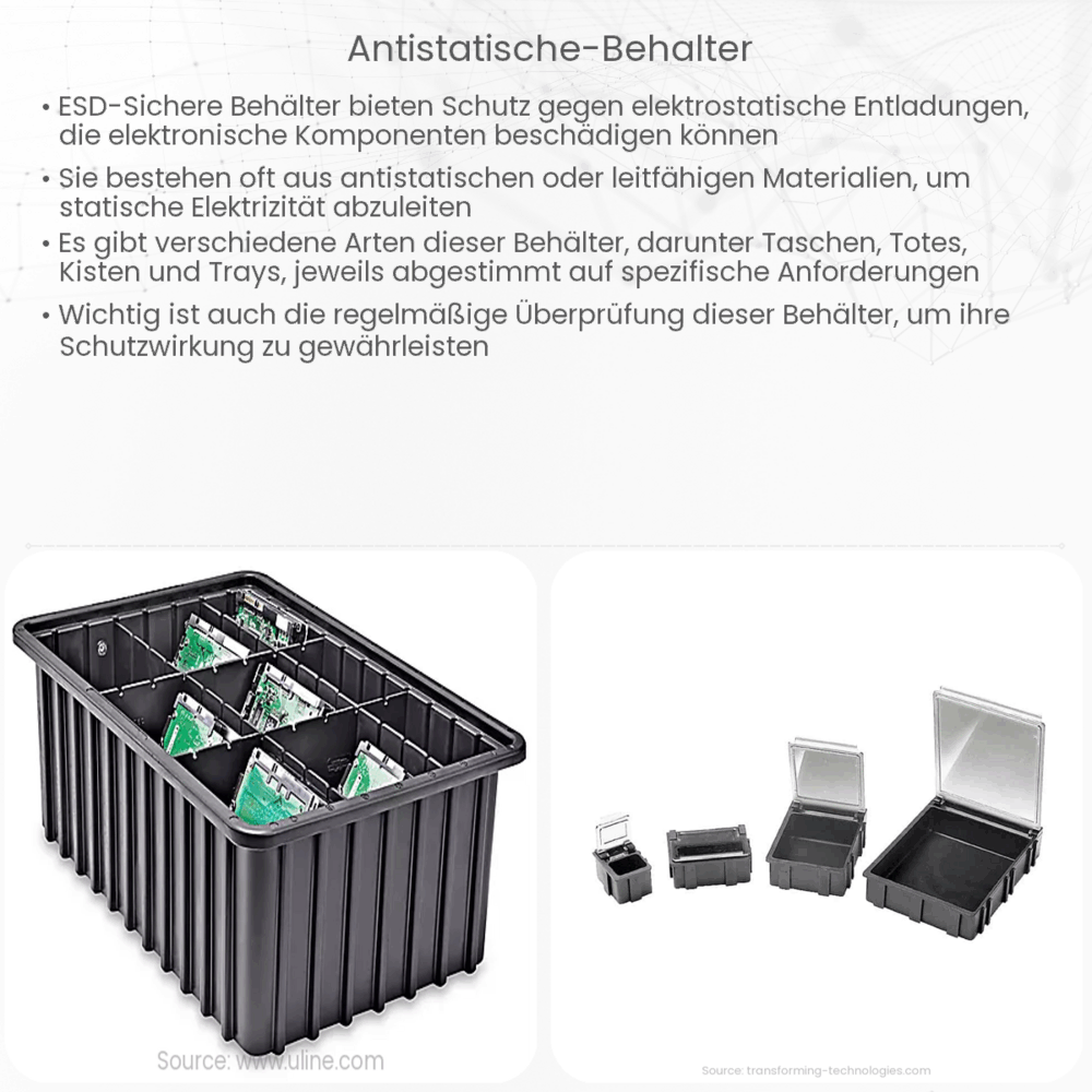 Antistatische Behälter