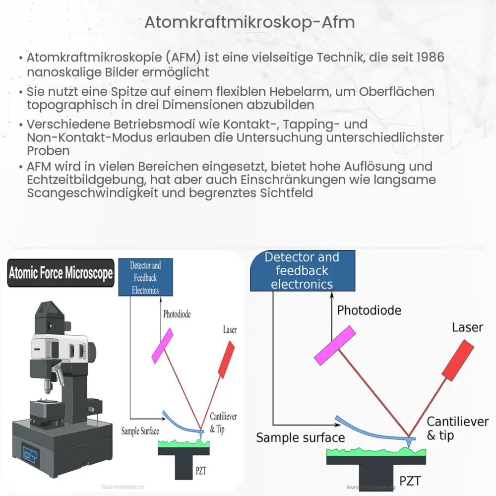 Atomkraftmikroskop (AFM)