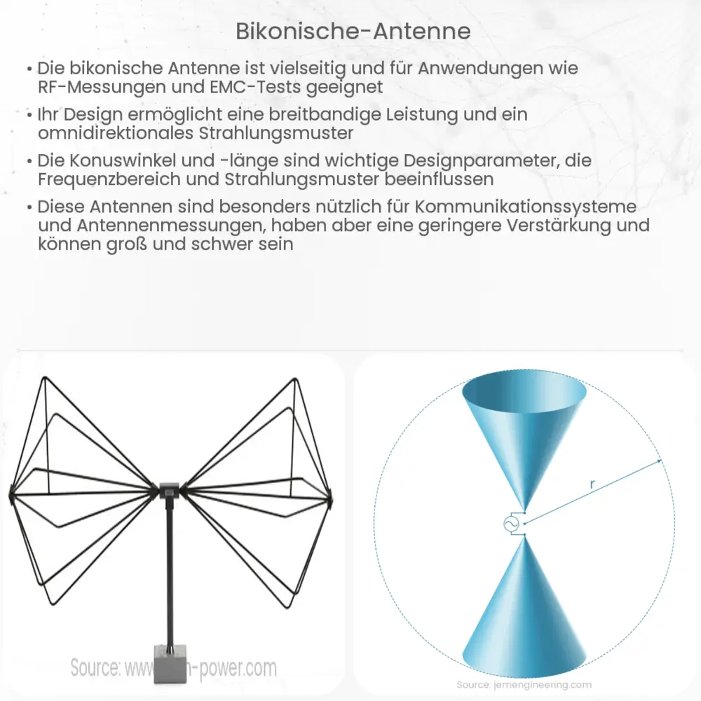 Bikonische Antenne