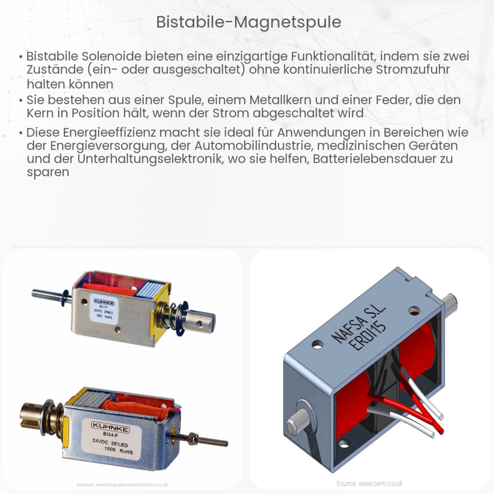 Bistabile Magnetspule