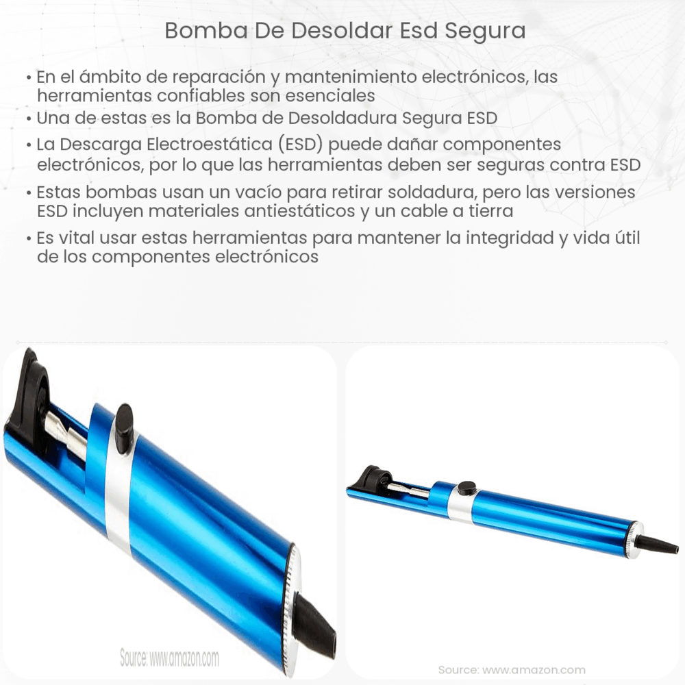 Bomba de desoldar ESD segura