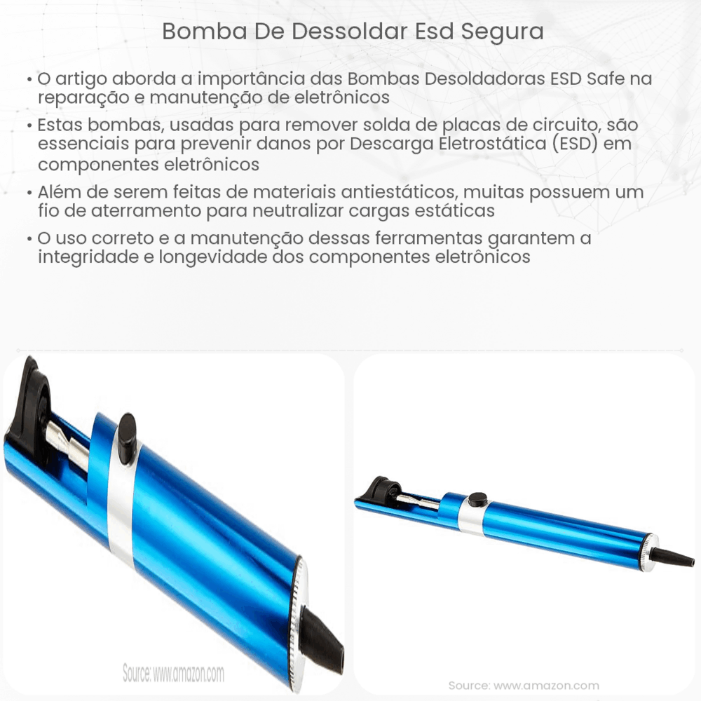 Bomba de dessoldar ESD segura