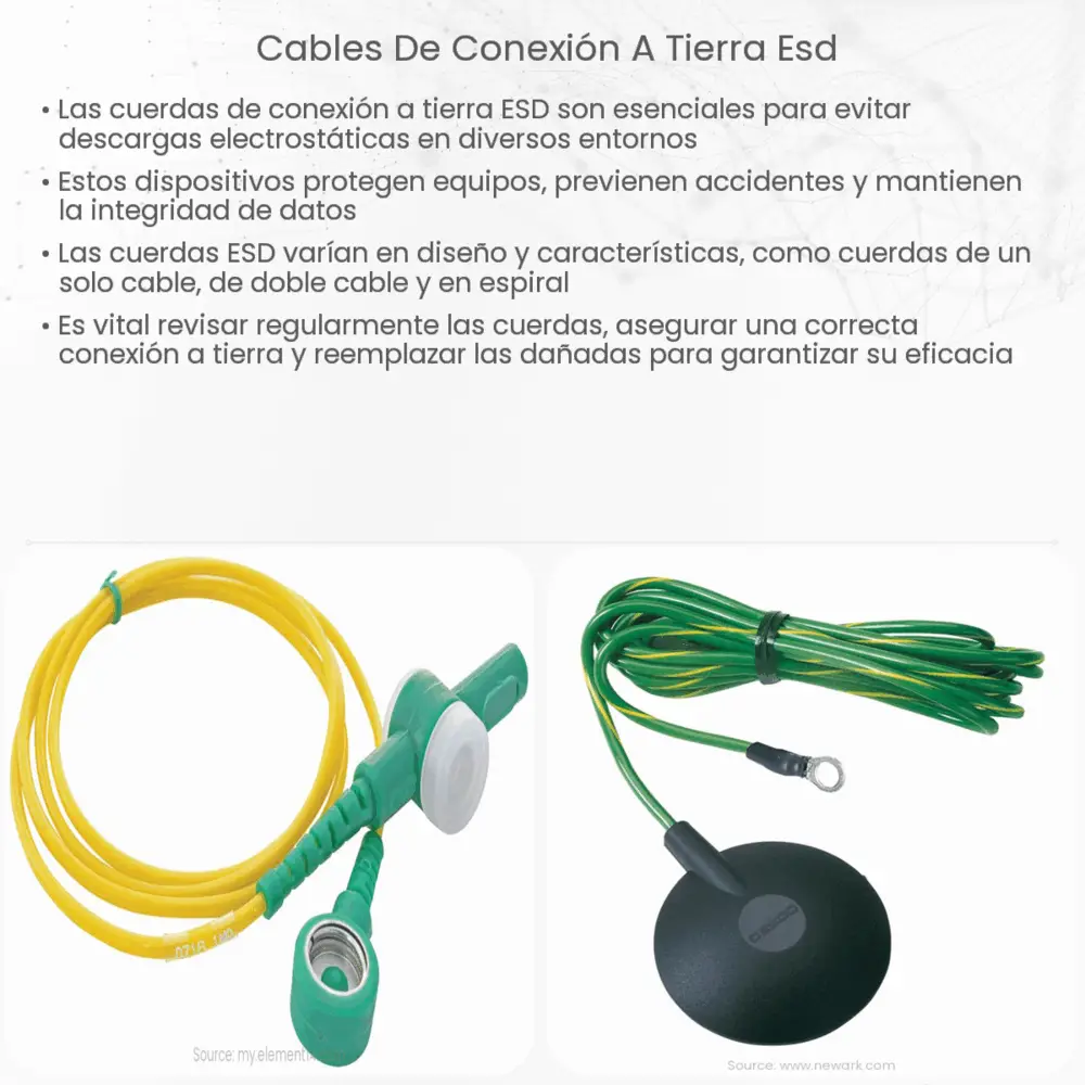 Cables de conexión a tierra ESD How it works, Application & Advantages