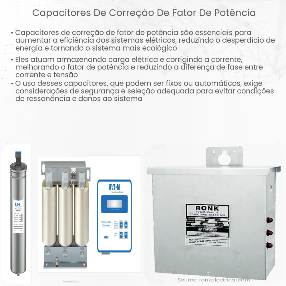 Capacitores de Correção de Fator de Potência