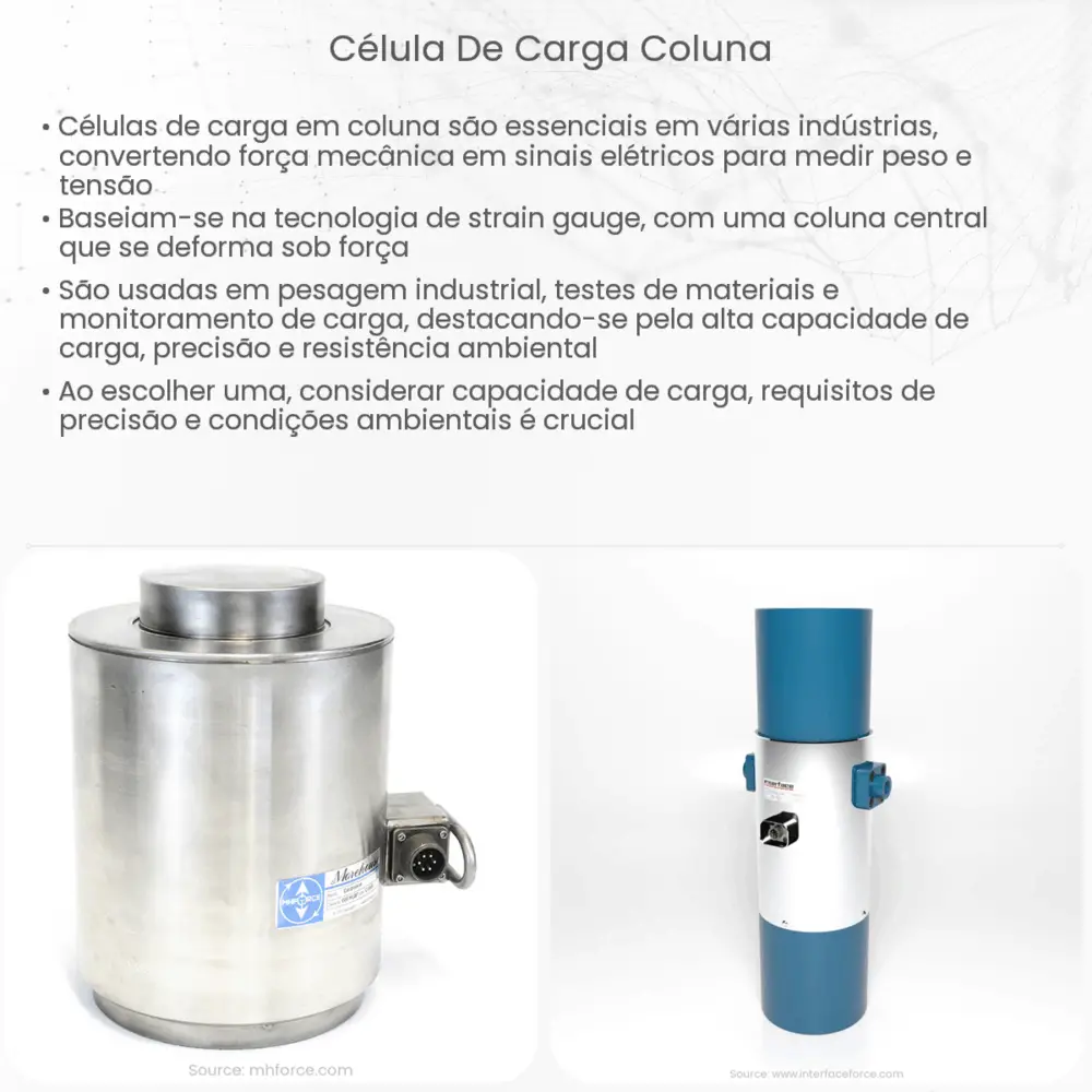 Célula de carga coluna