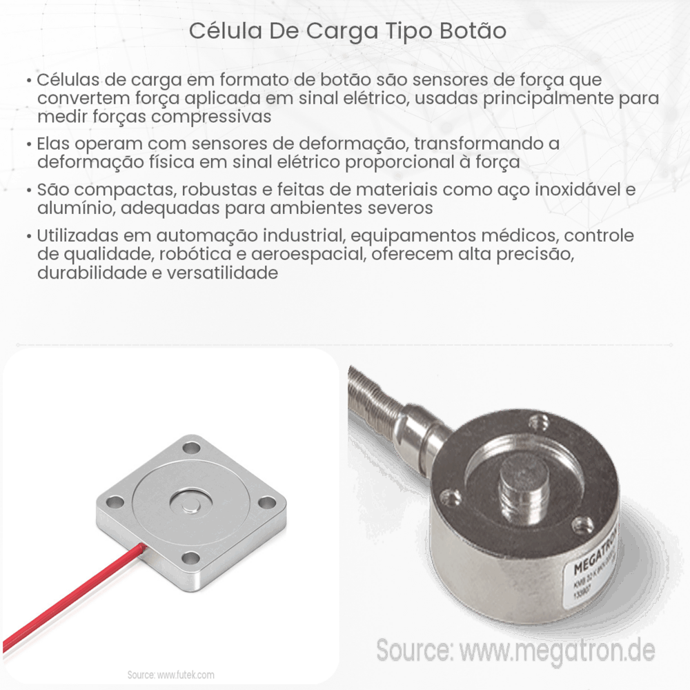 Célula de carga tipo botão