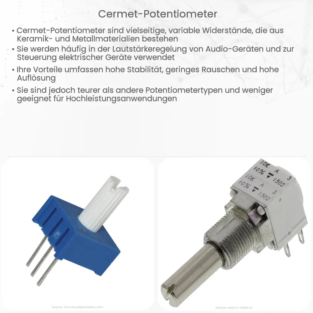 CermetPotentiometer Wie es funktioniert, Anwendung & Vorteile