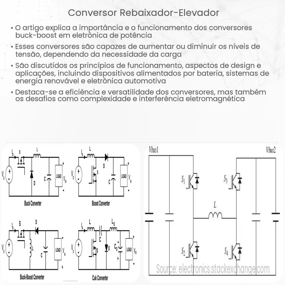 Conversor rebaixador-elevador