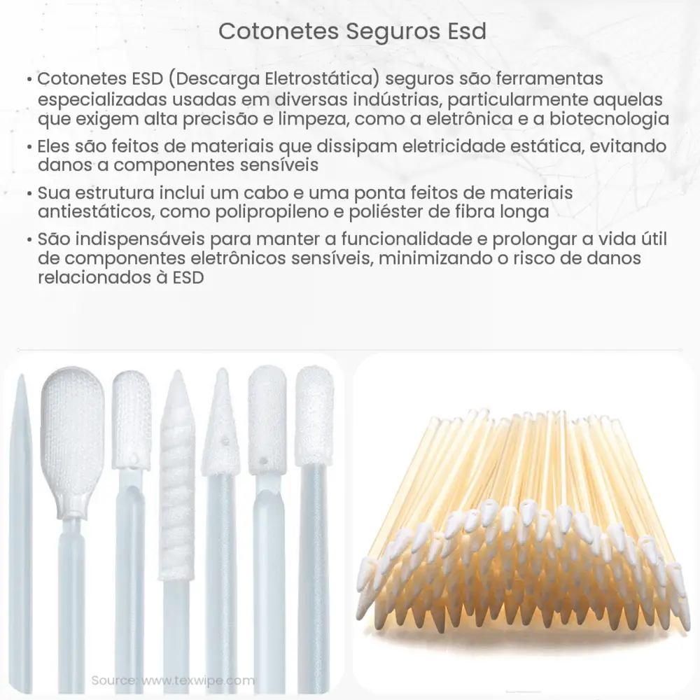 Cotonetes seguros ESD