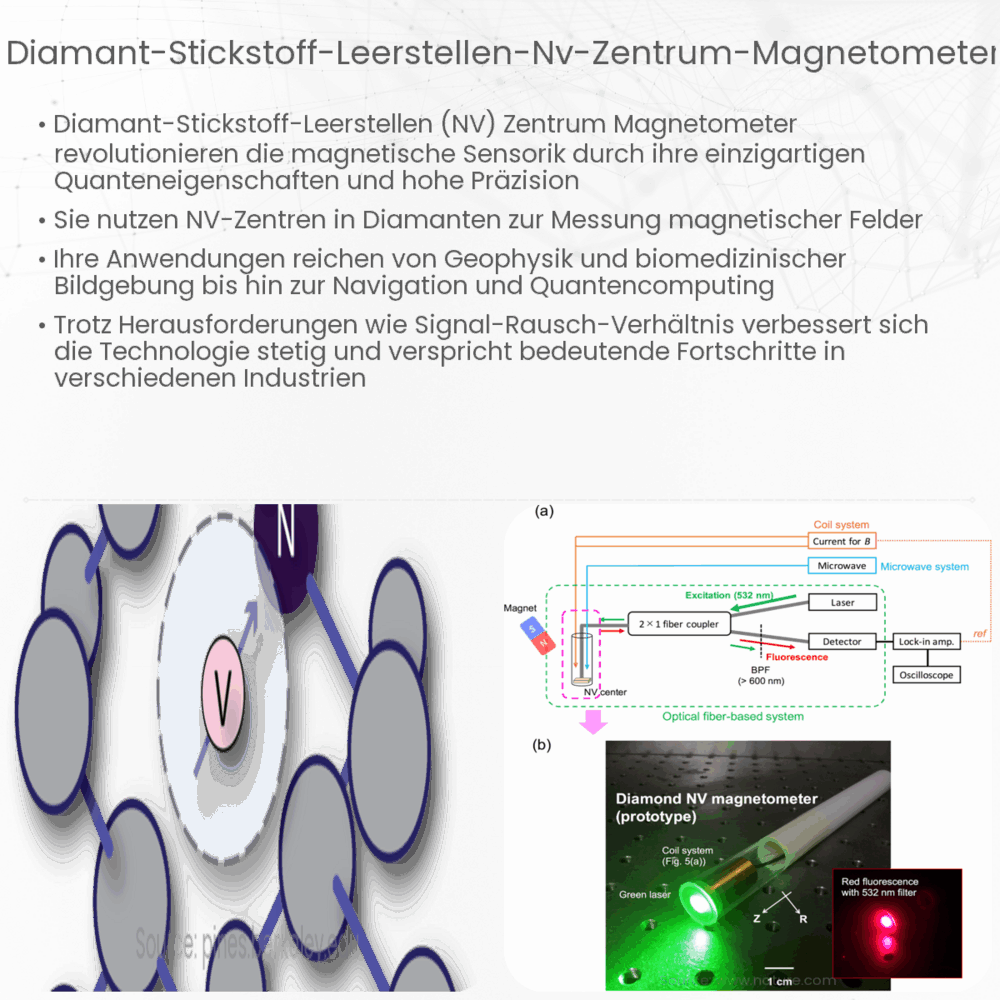 Diamant-Stickstoff-Leerstellen (NV) Zentrum Magnetometer