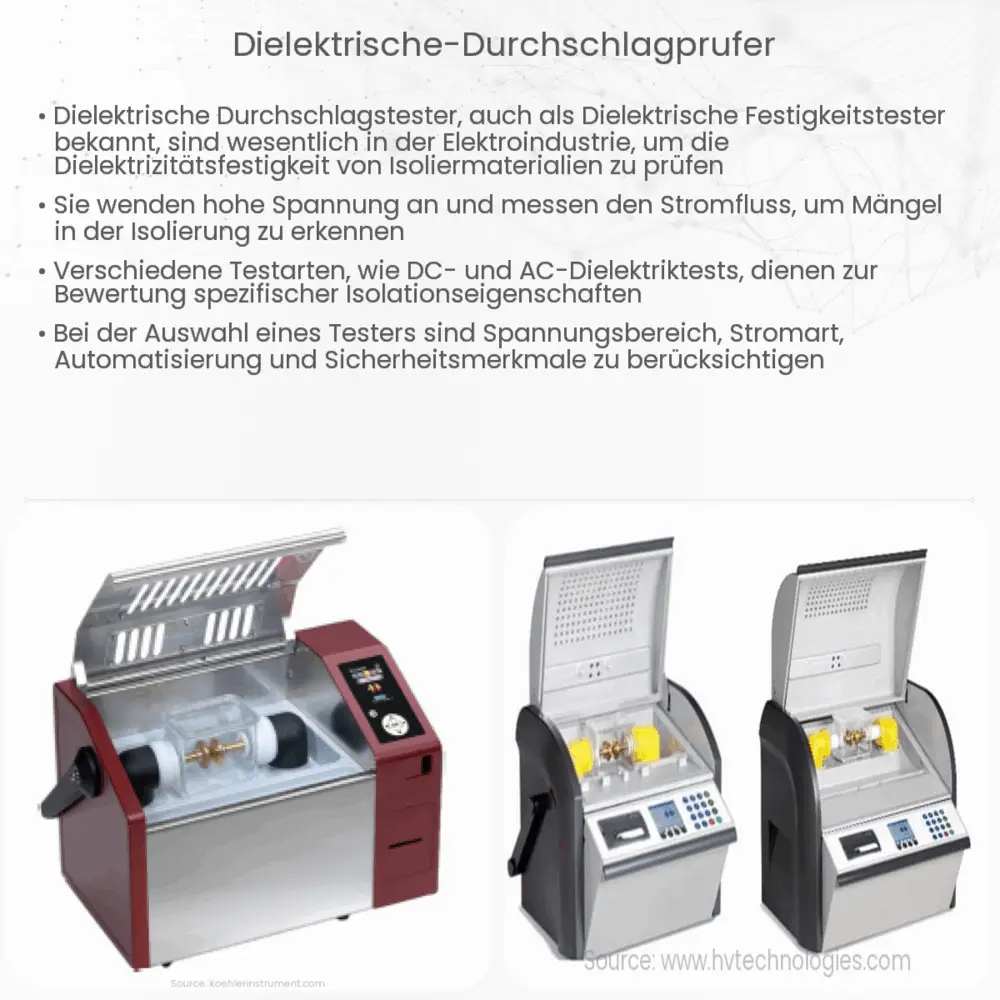 Dielektrische Durchschlagprüfer