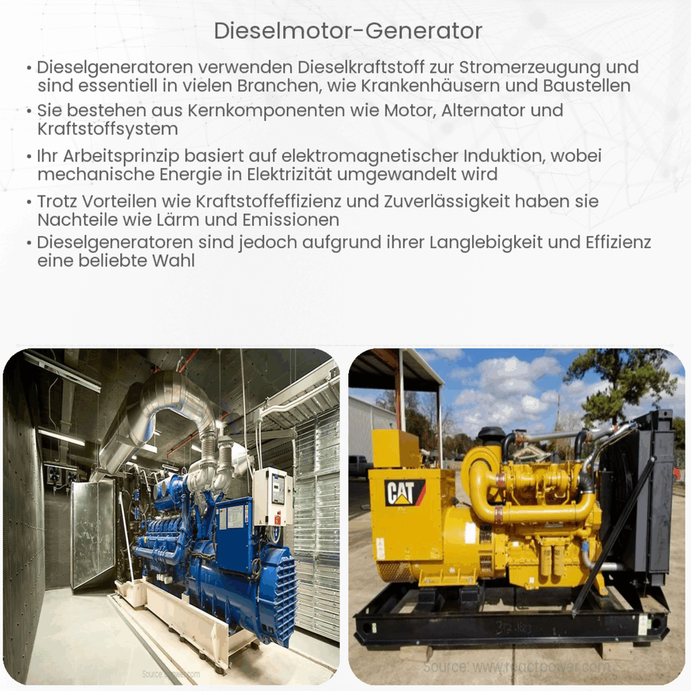 Dieselmotor-Generator