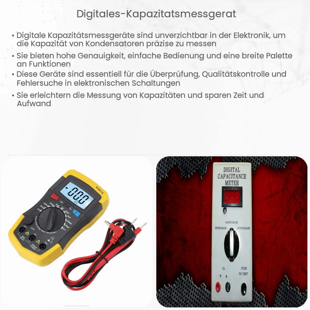 Digitales Kapazitätsmessgerät