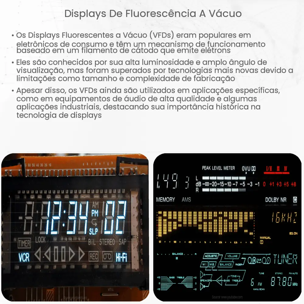 Displays de fluorescência a vácuo