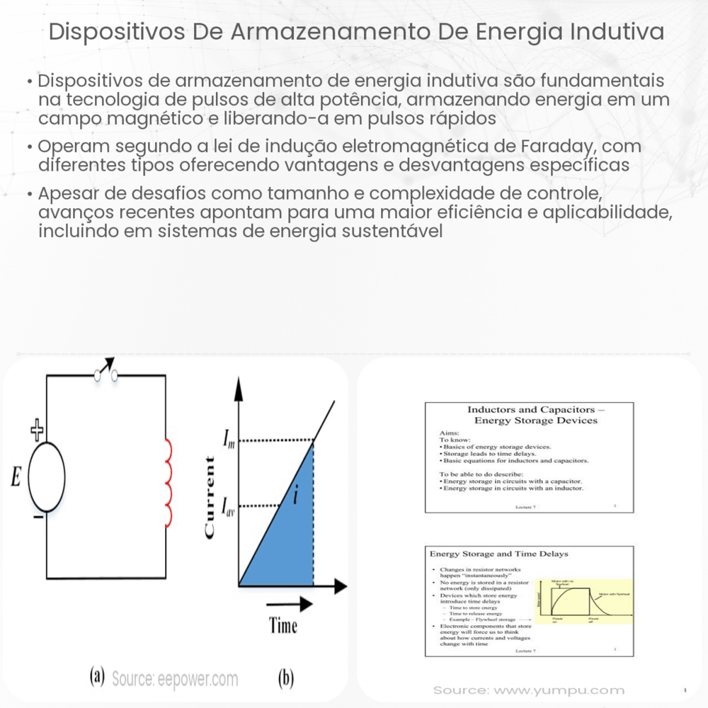 Dispositivos de armazenamento de energia indutiva