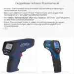 Doppellaser-Infrarot-Thermometer