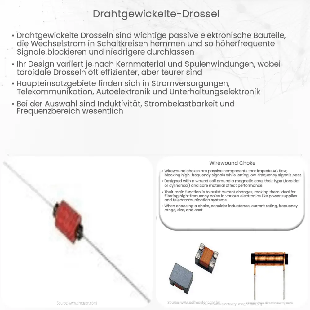 Drahtgewickelte Drossel