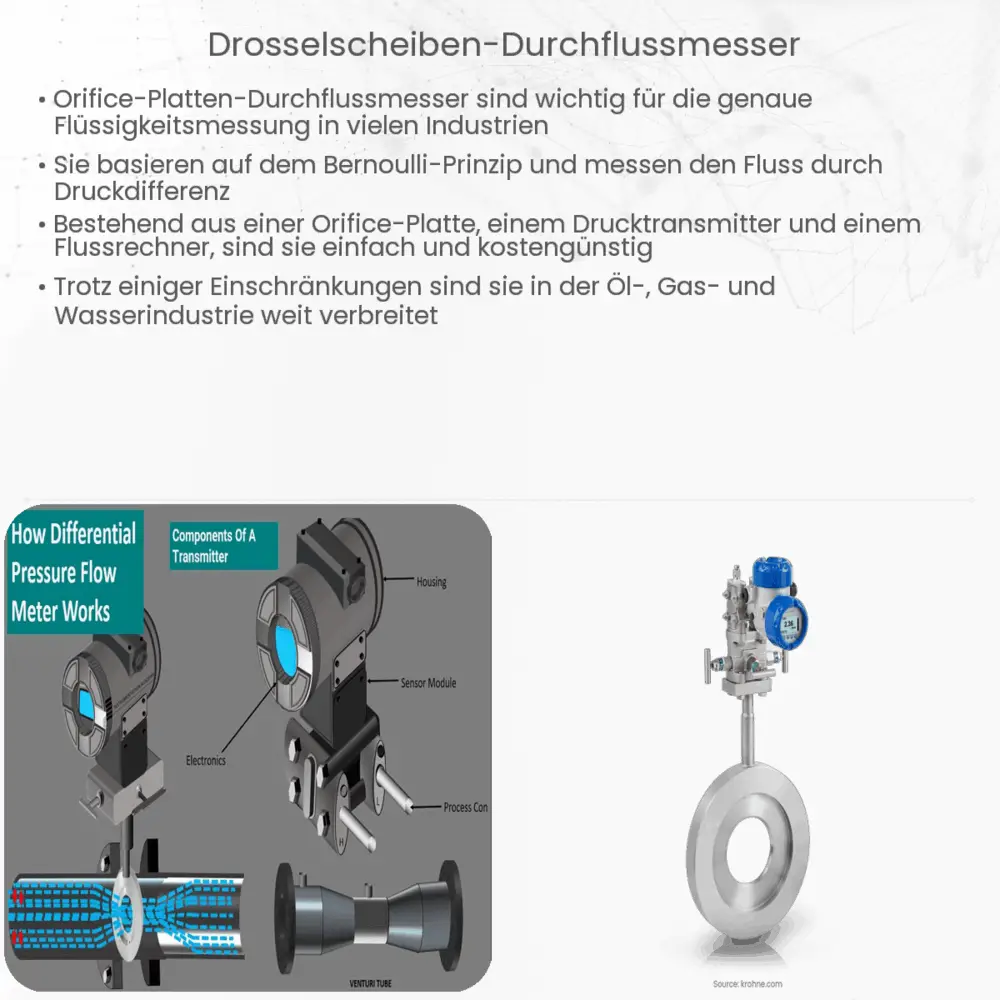 Drosselscheiben-Durchflussmesser