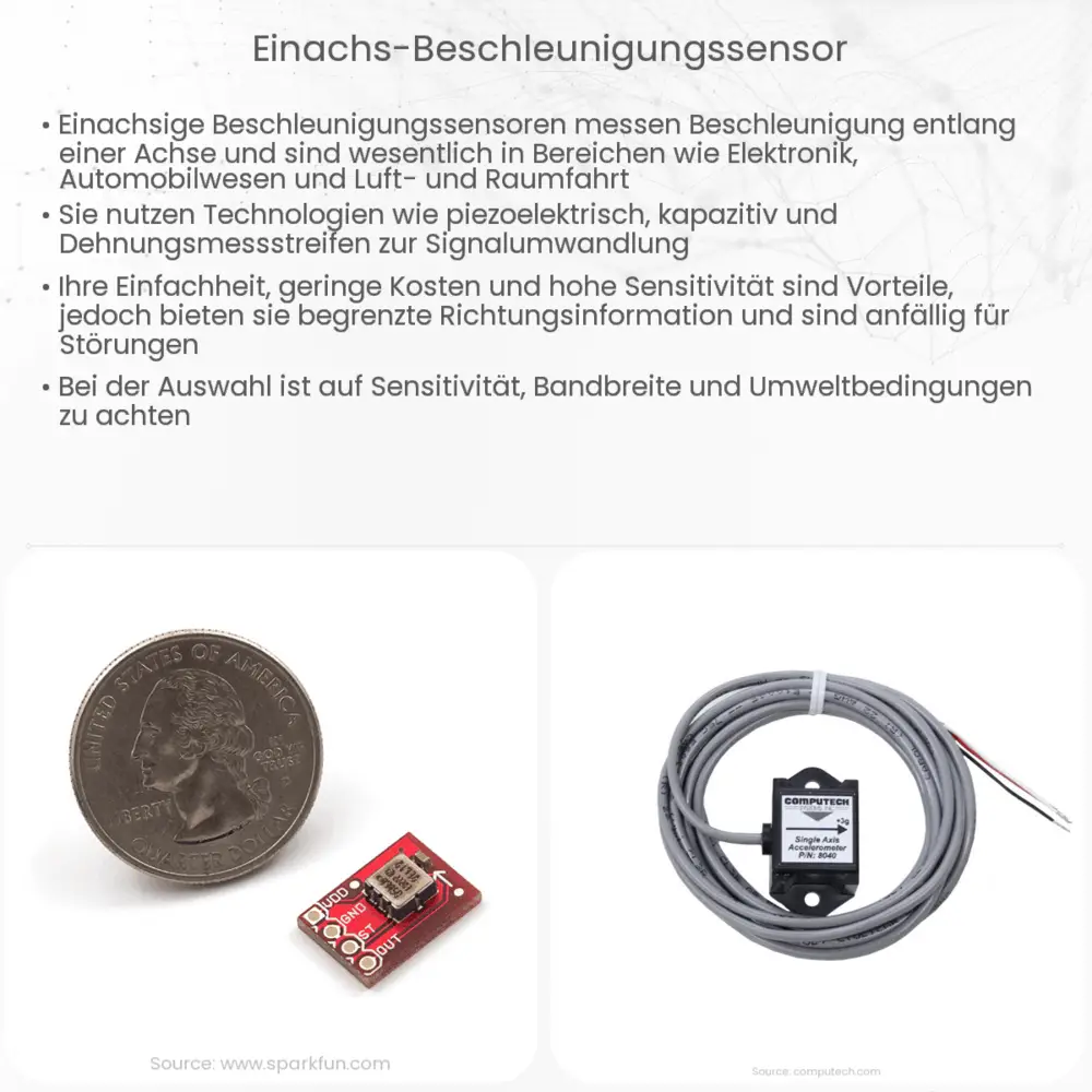 Einachs-Beschleunigungssensor
