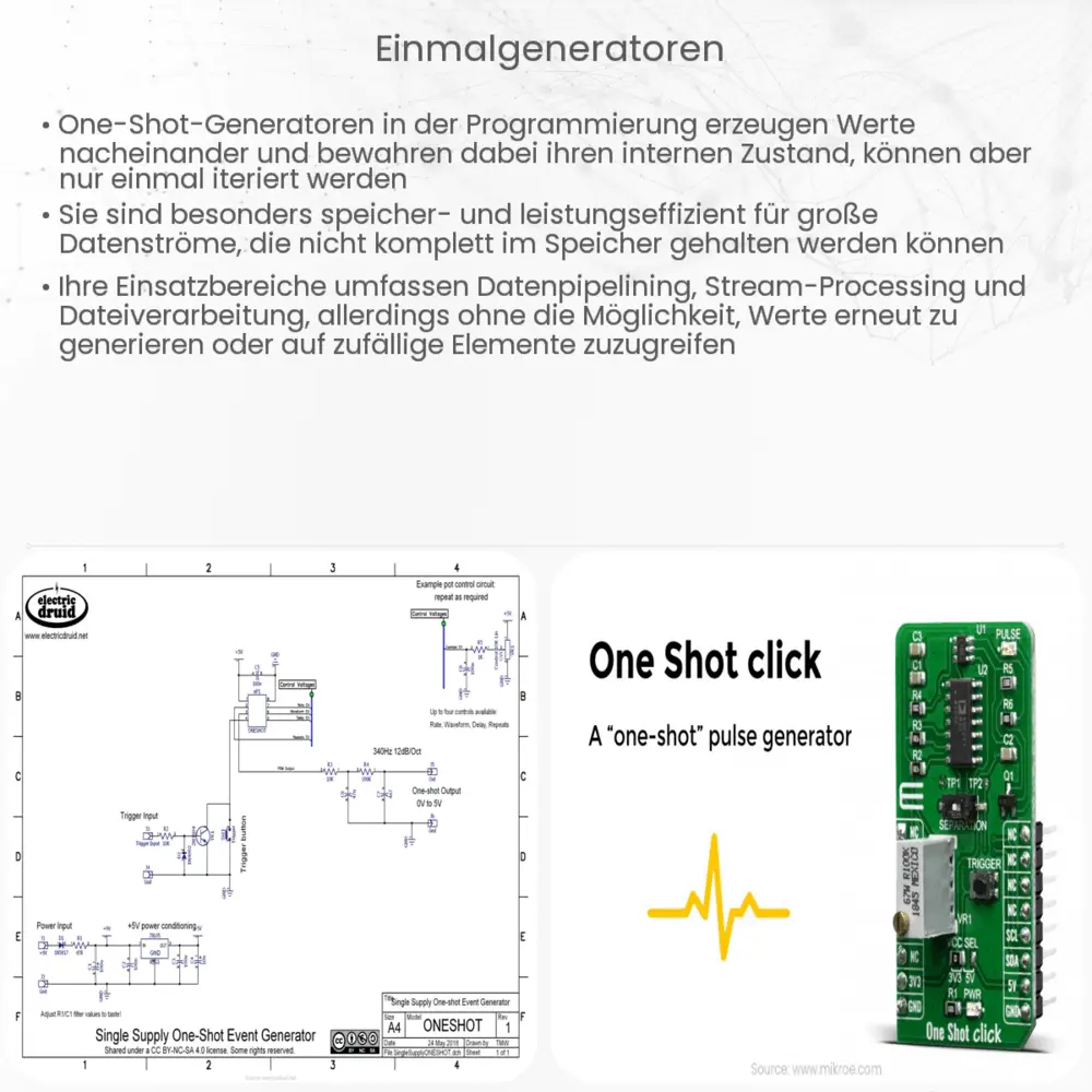 Einmalgeneratoren