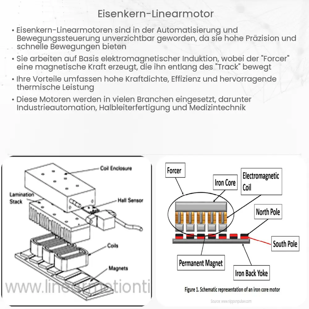 Eisenkern-Linearmotor