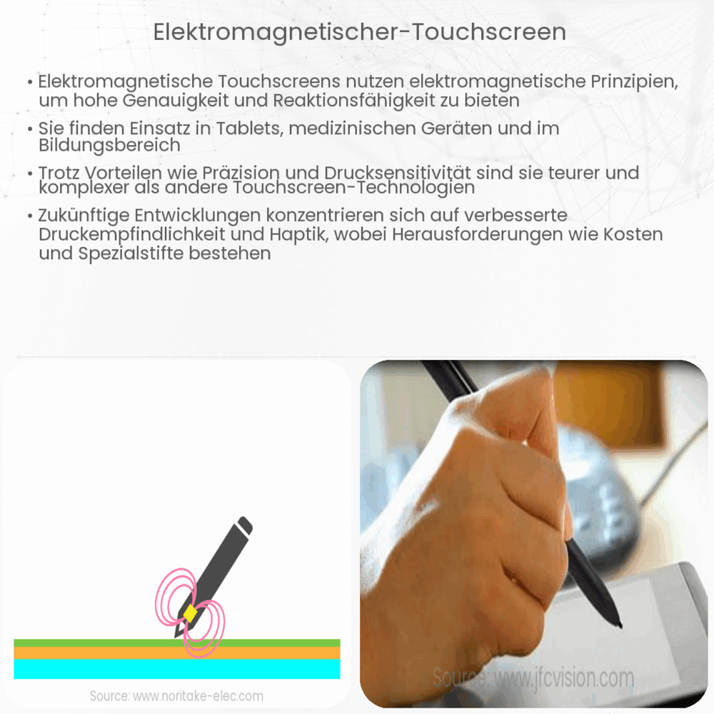 Elektromagnetischer Touchscreen