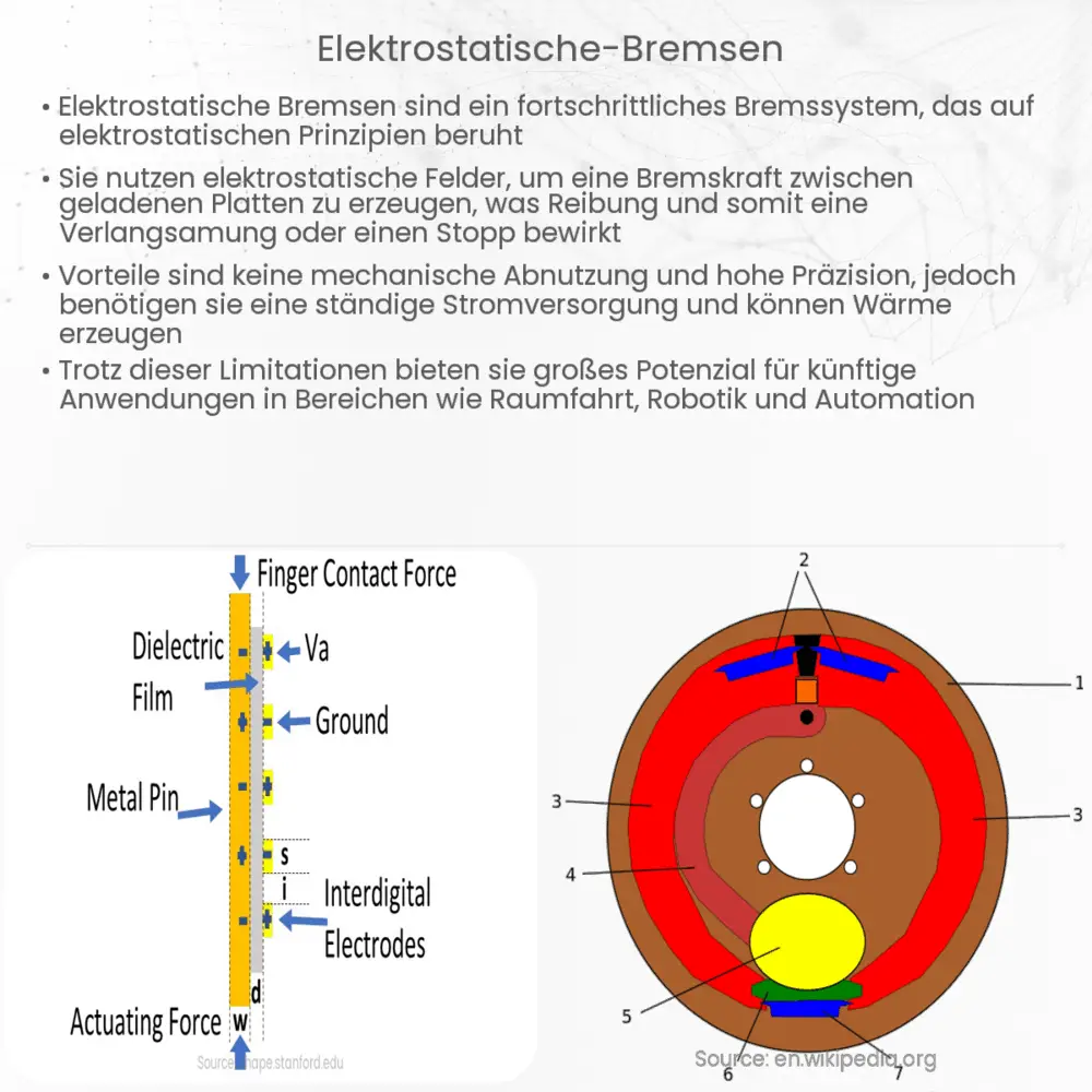 Elektrostatische Bremsen