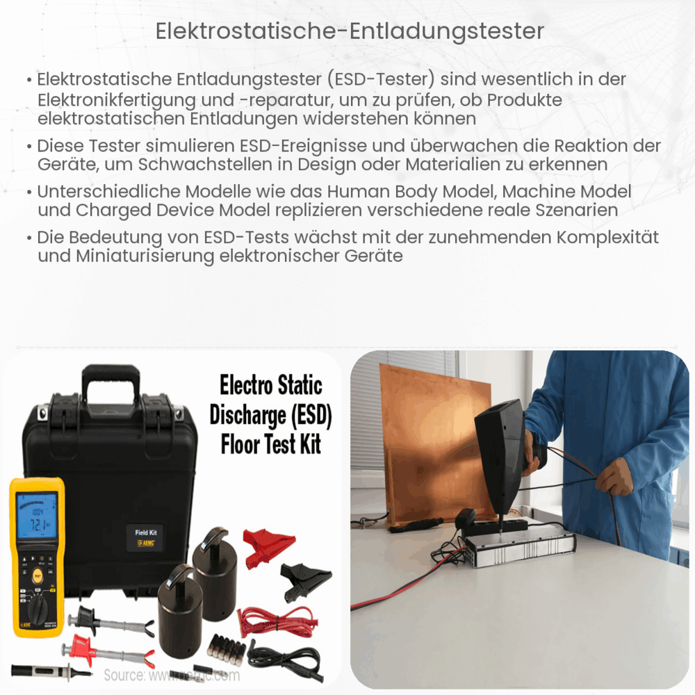 Elektrostatische Entladungstester