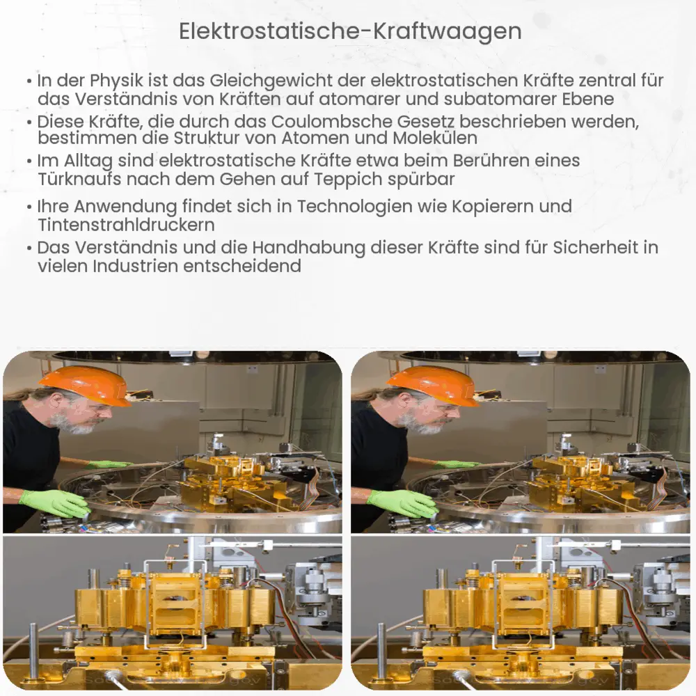 Elektrostatische Kraftwaagen