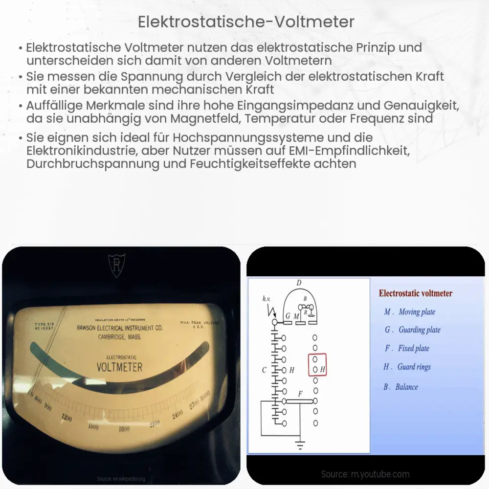 Elektrostatische Voltmeter