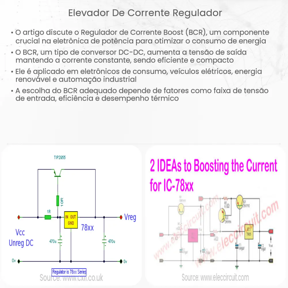 Elevador de corrente regulador