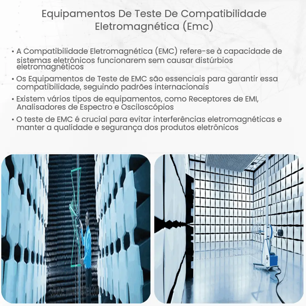 Equipamentos de teste de compatibilidade eletromagnética (EMC)
