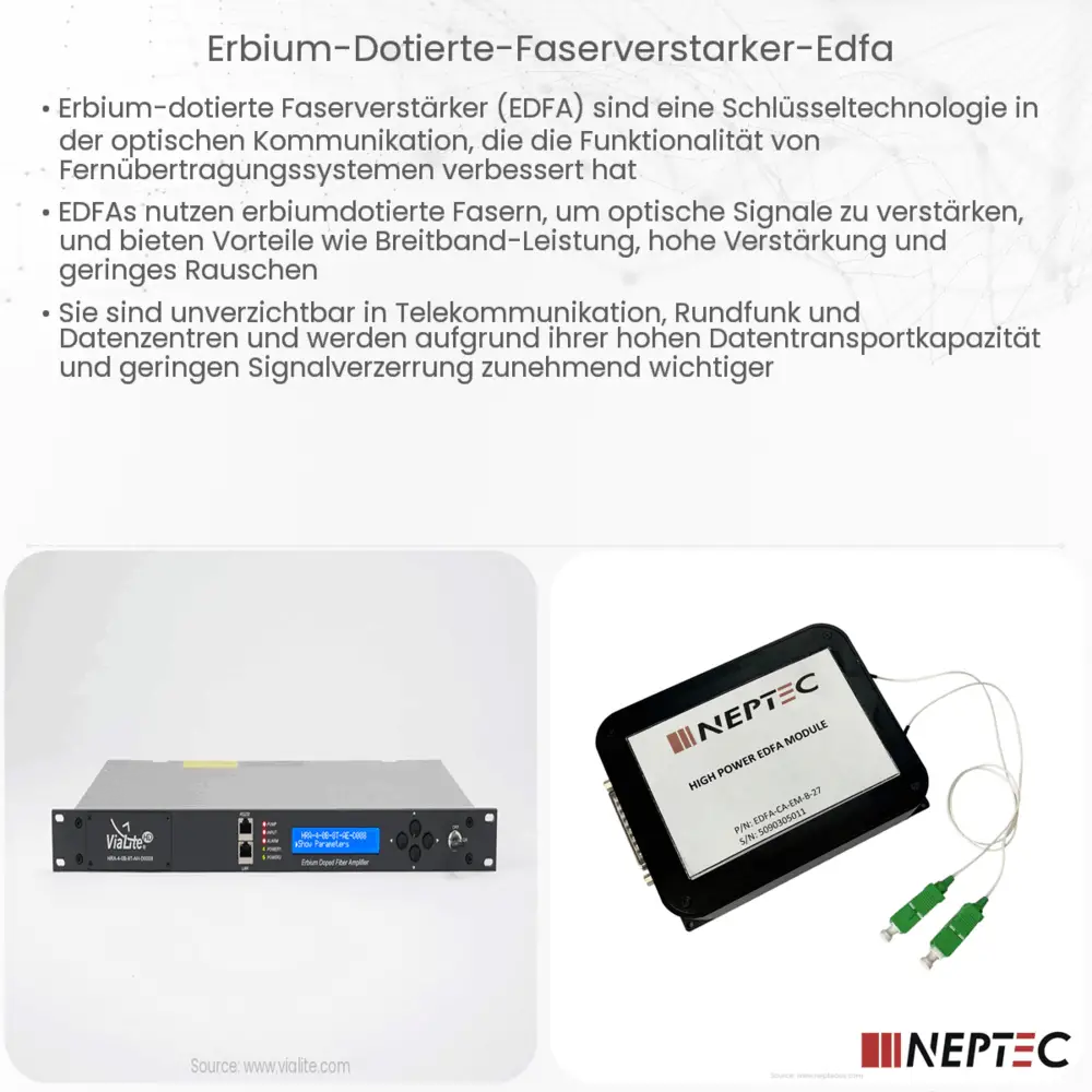 Erbium-dotierte Faserverstärker (EDFA)