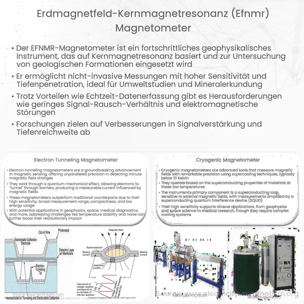 Erdmagnetfeld-Kernmagnetresonanz (EFNMR) Magnetometer