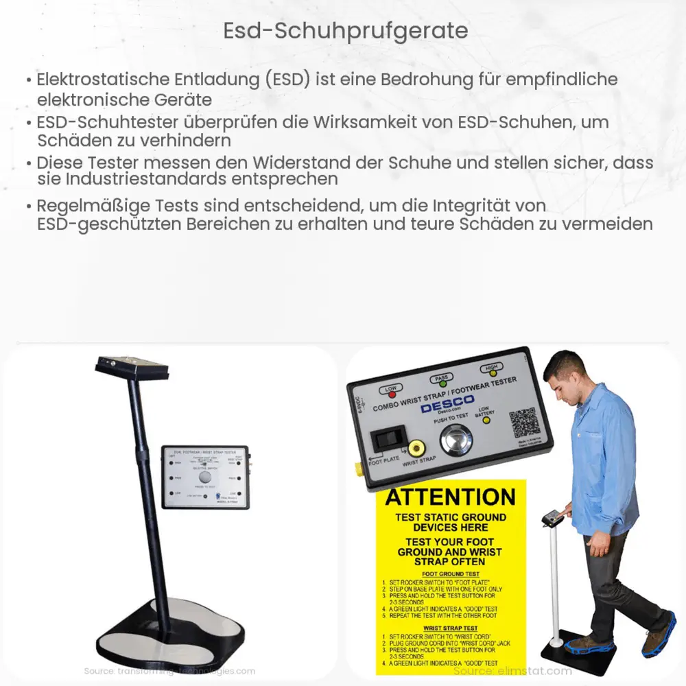 ESD-Schuhprüfgeräte