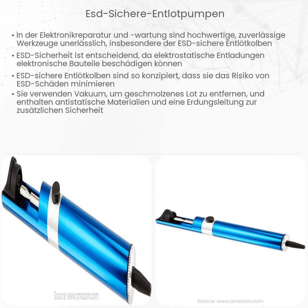 ESD-sichere Entlötpumpen