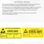 ESD-sichere Etiketten