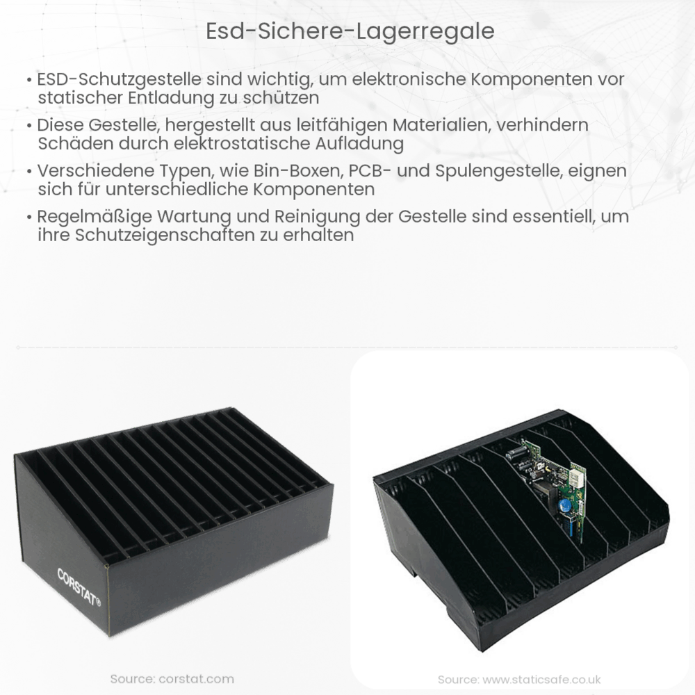ESD-sichere Lagerregale