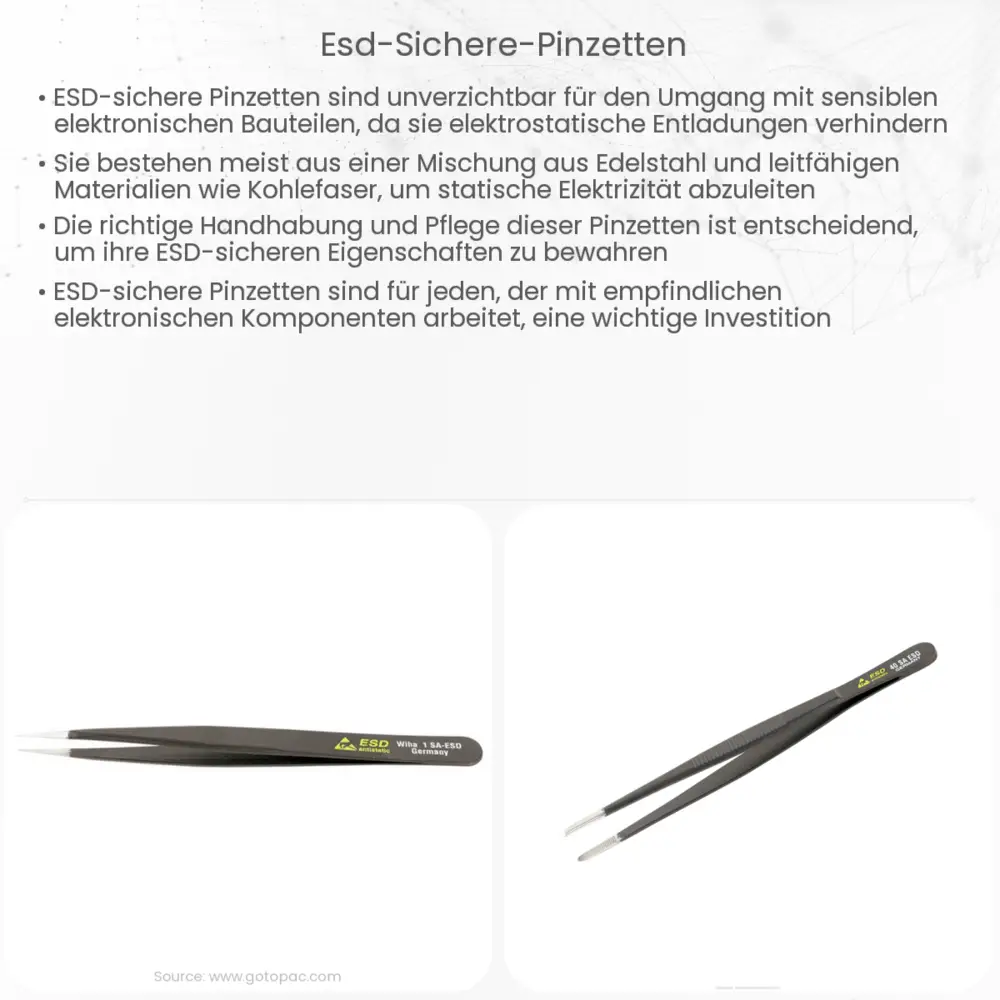 ESD-sichere Pinzetten