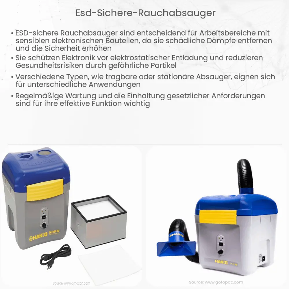 ESD-sichere Rauchabsauger