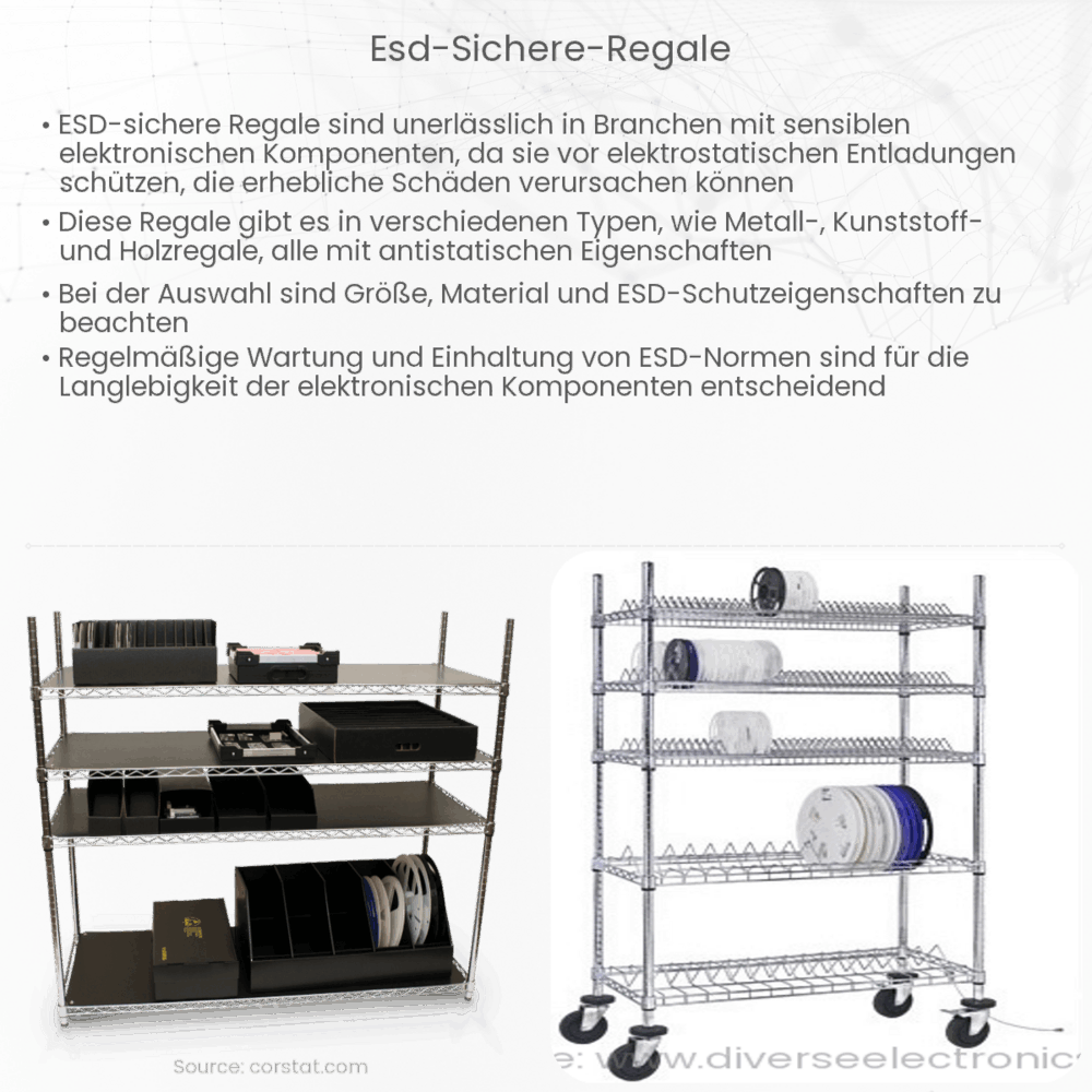 ESD-sichere Regale
