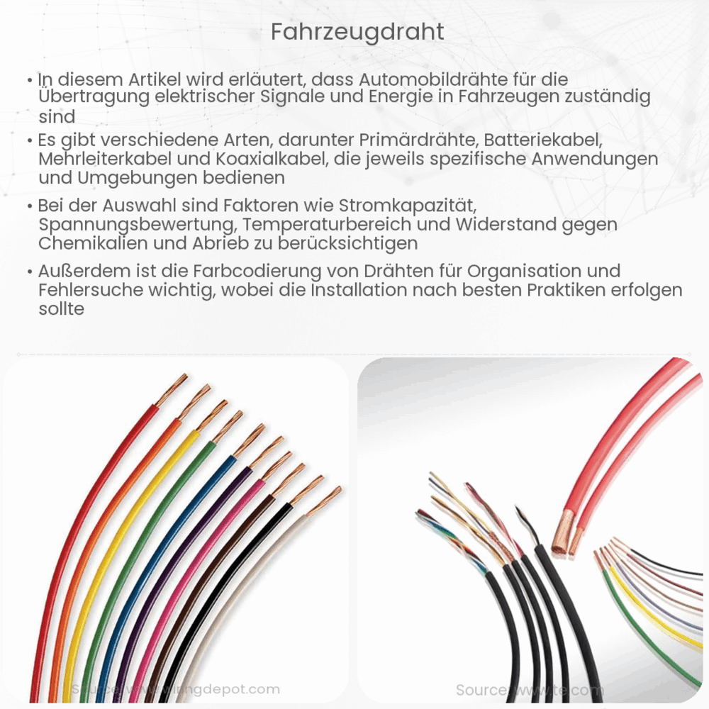 Fahrzeugdraht